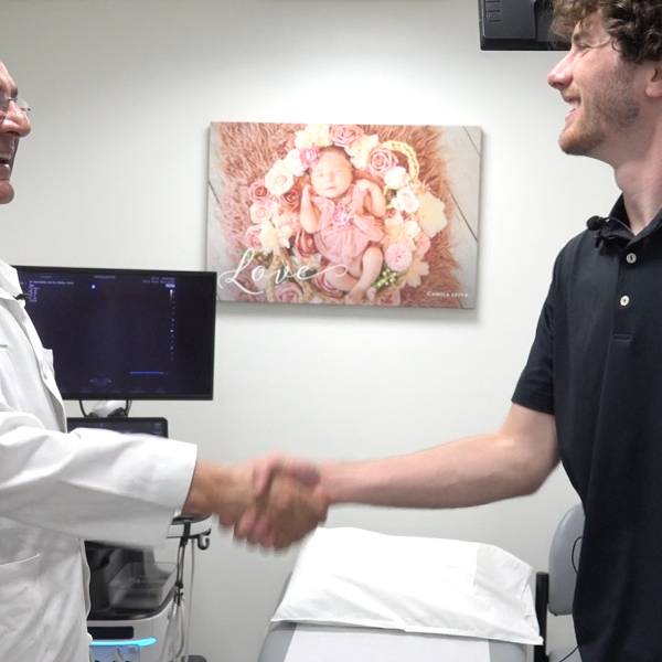Dr. Ruben Quintero and I introduce ourselves to each other, as I thank him for saving my life.