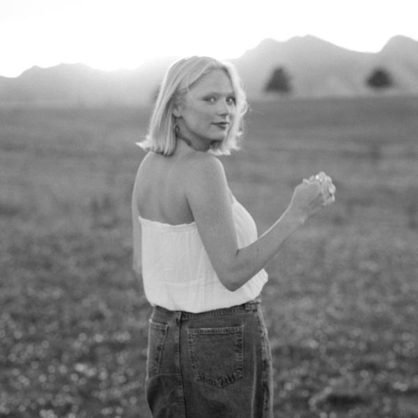 Liz Standing in Front of Mountains