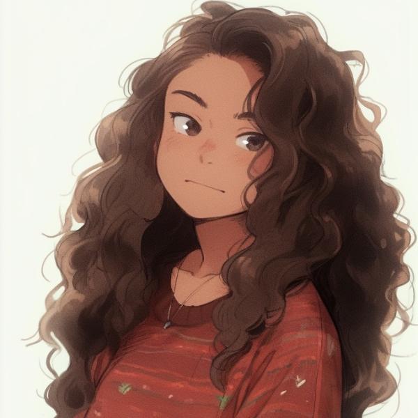 AI anime illustration of artist