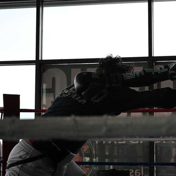 two people fighting