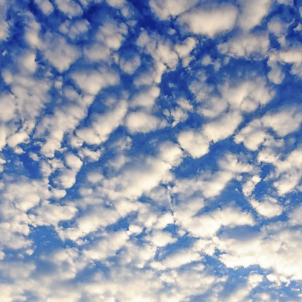 Clouds against a blue sky