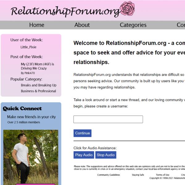 Interface of artistic dating website