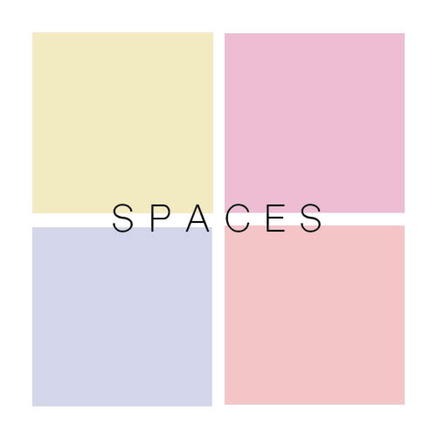 Photo-book cover titled "spaces"