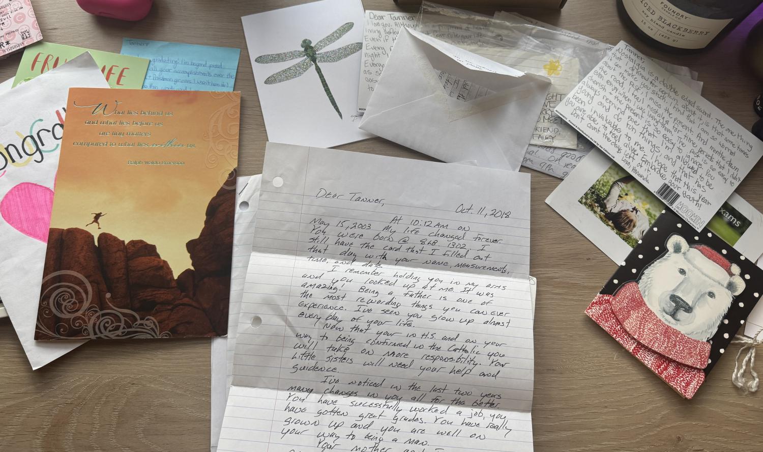Image 1 - Sifting through letters to construct a narrative.