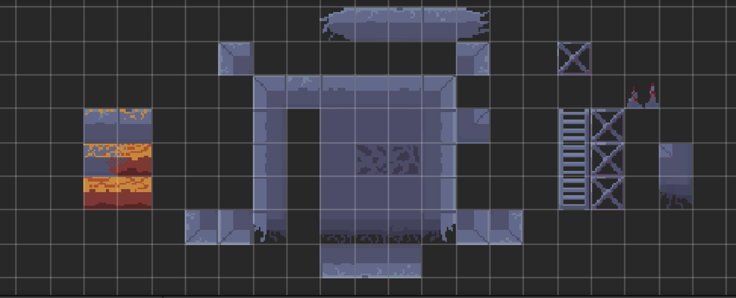 showing off my tilemap sheet that makes up the platforms in game