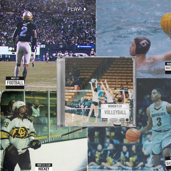 collage image of varied sports