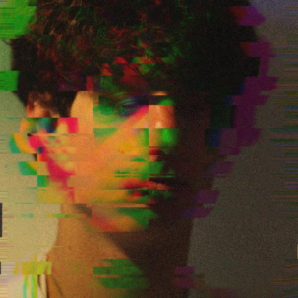 Portrait of a person with glitch effects