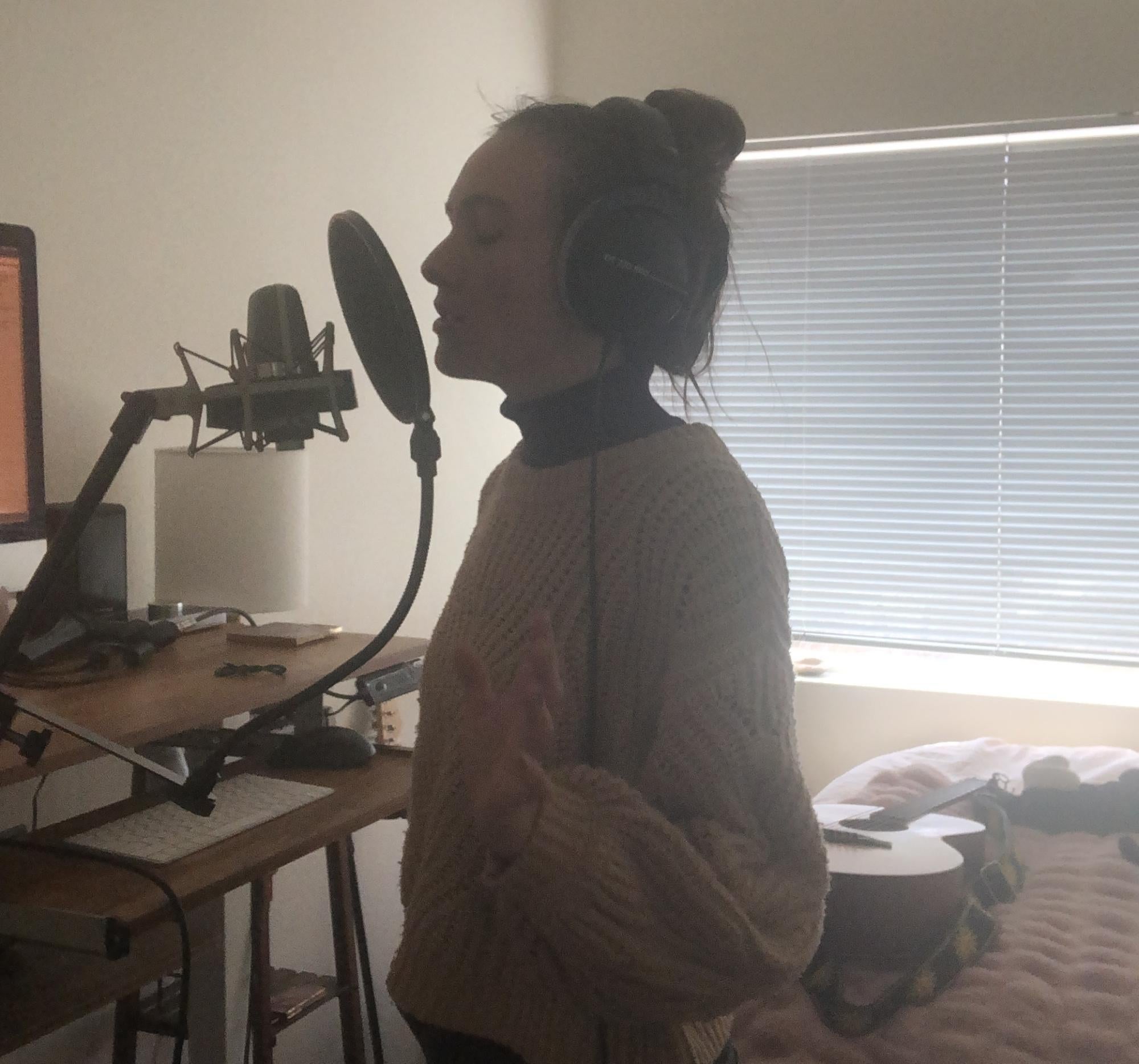 woman singing