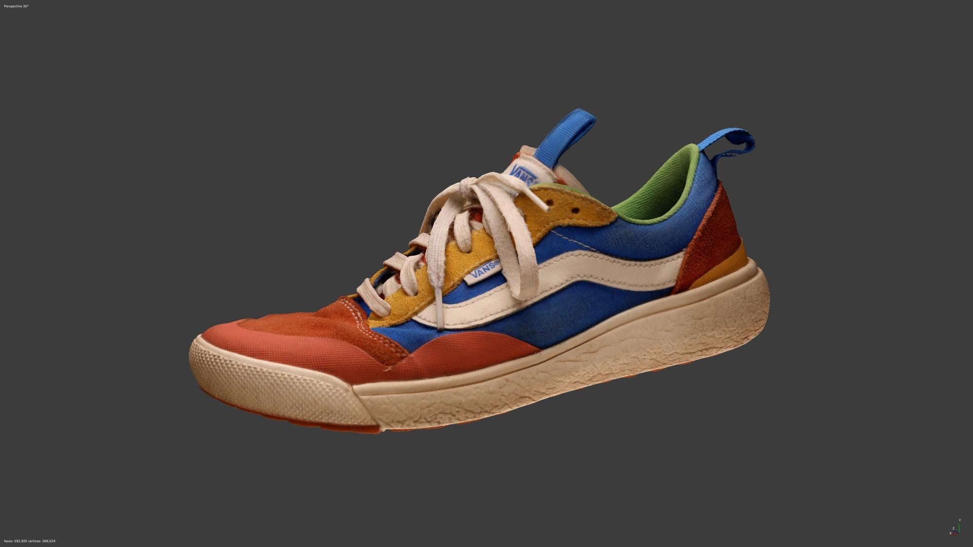 a 3D digital shoe model