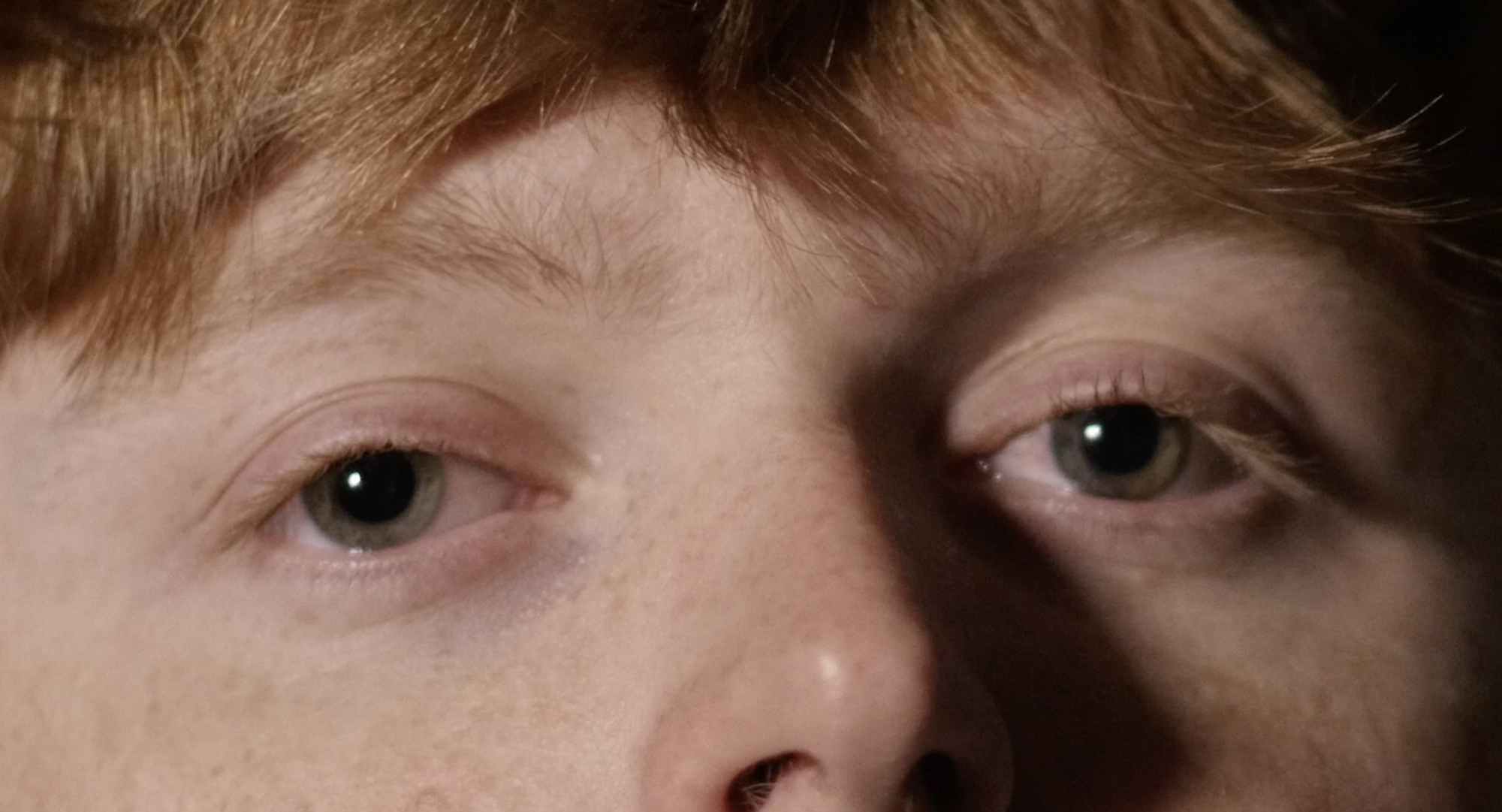 A still of Conors eyes close up