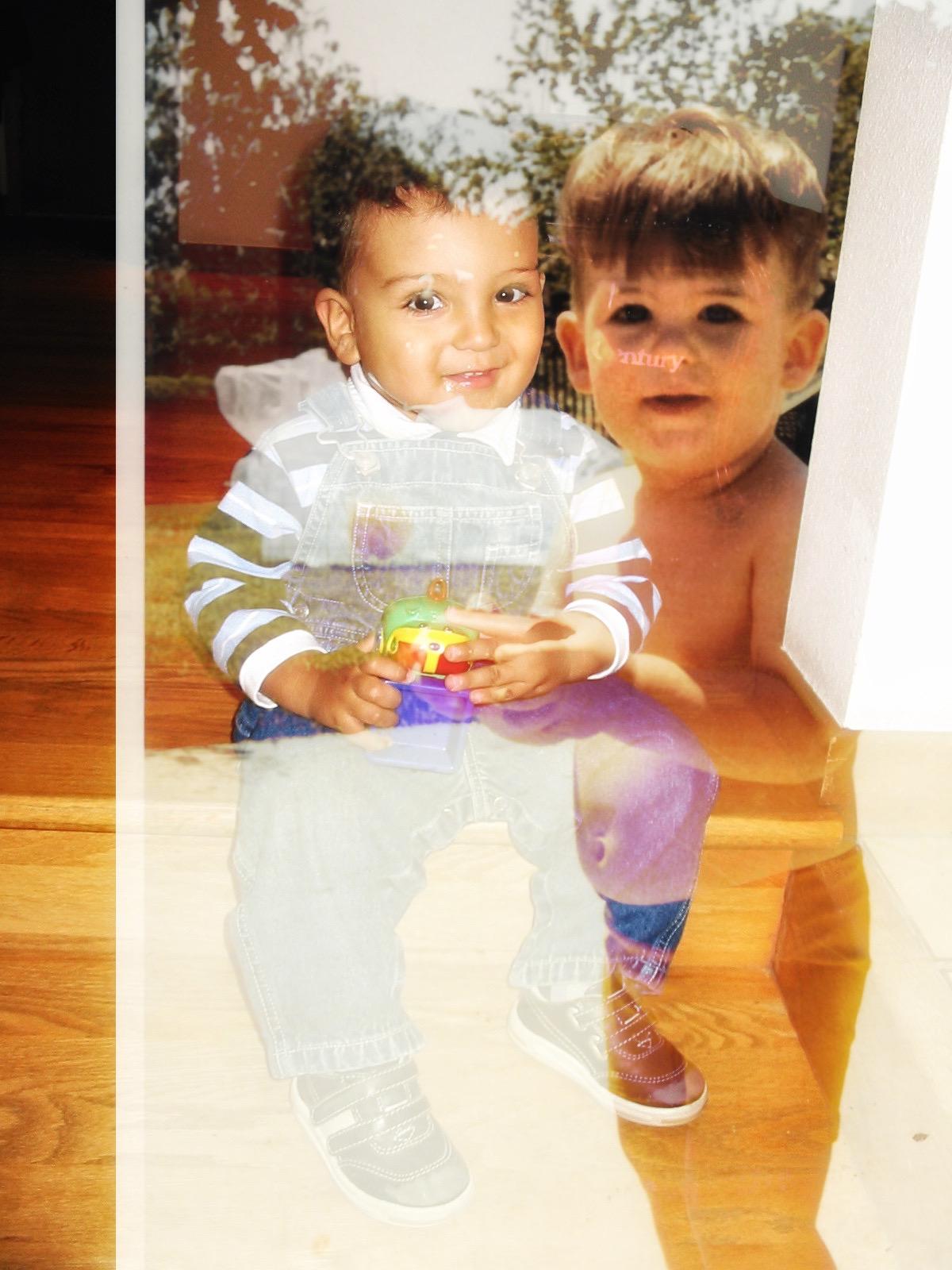 image of a child superimposed with another child