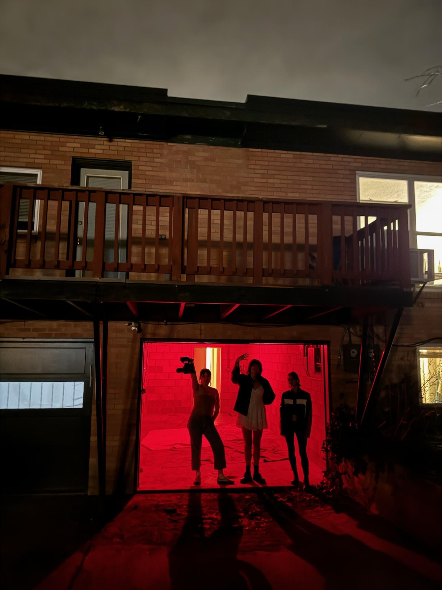 behind-the-scenes photos from shooting