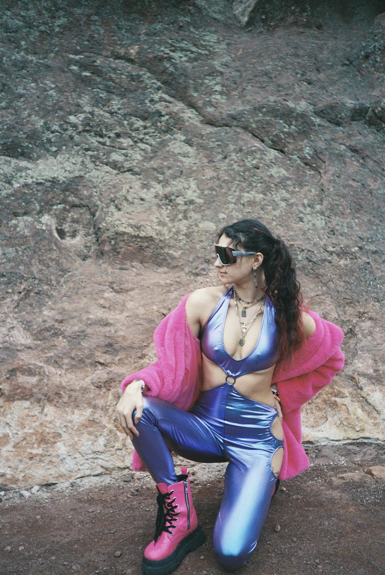 Rave Girl, modeled by Bella Siskind, shot on 35mm film, natural lighting