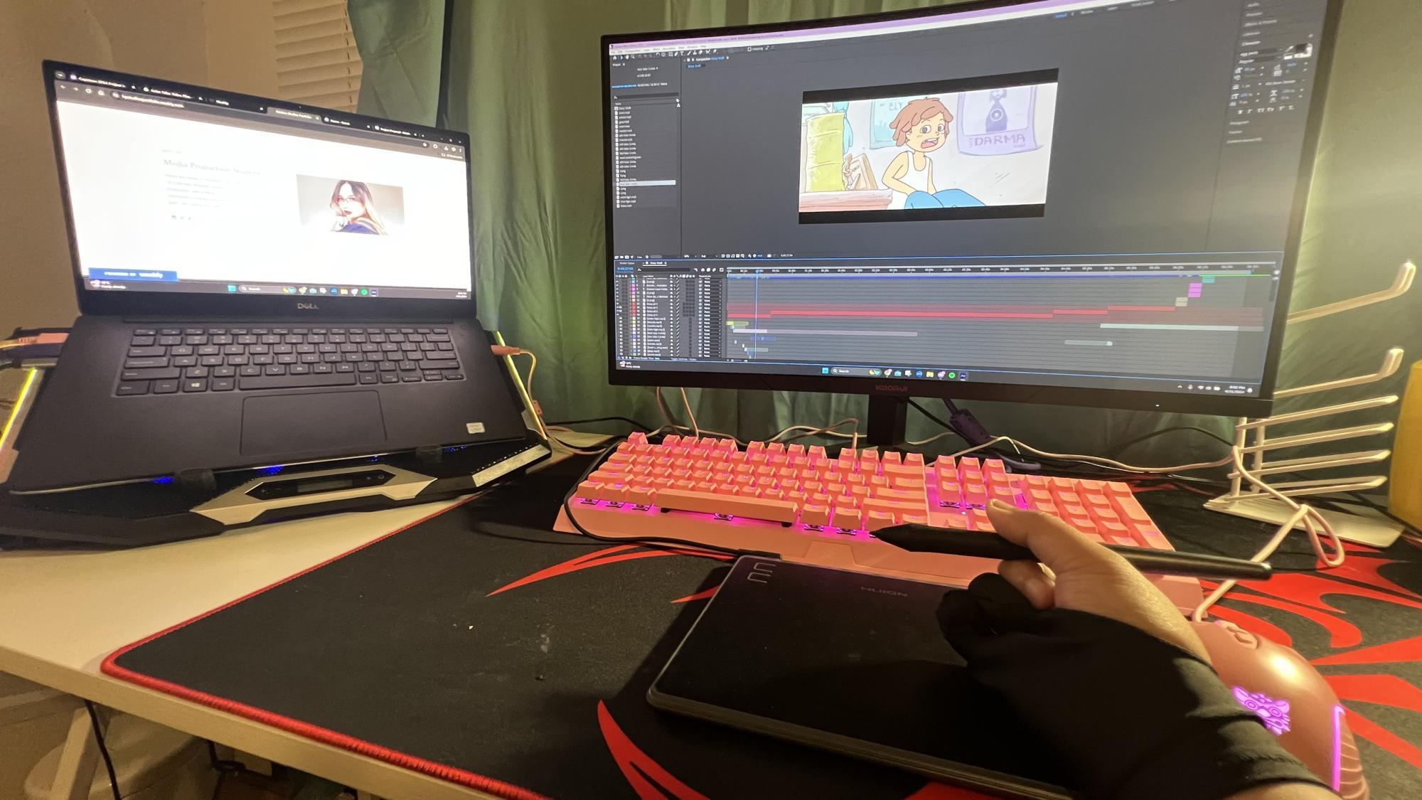 complete set up for editing and animating