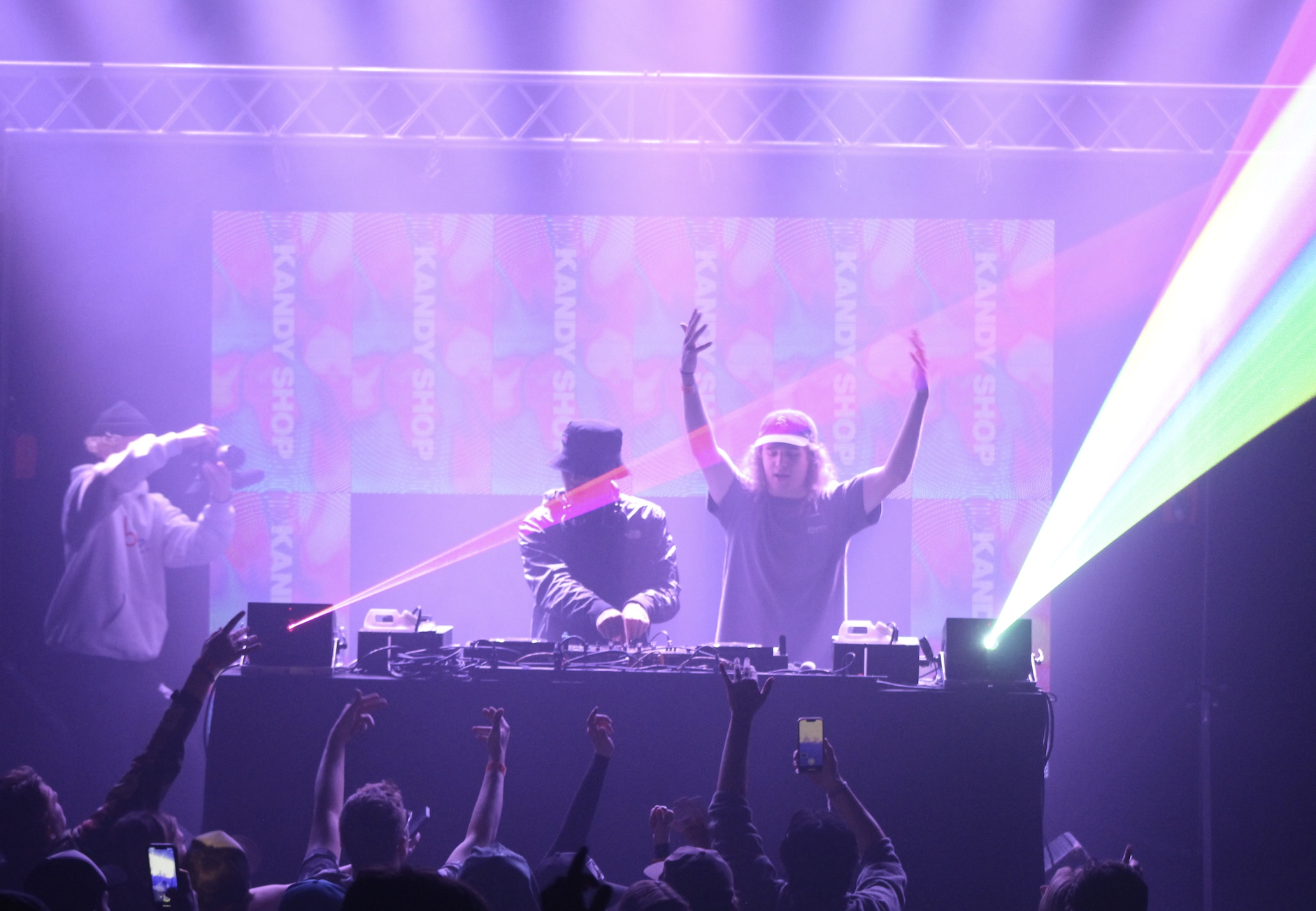 Crowd shot of Kandy Shop performing at their first headline show "Kandy Land" at the Fox Theatre in January.