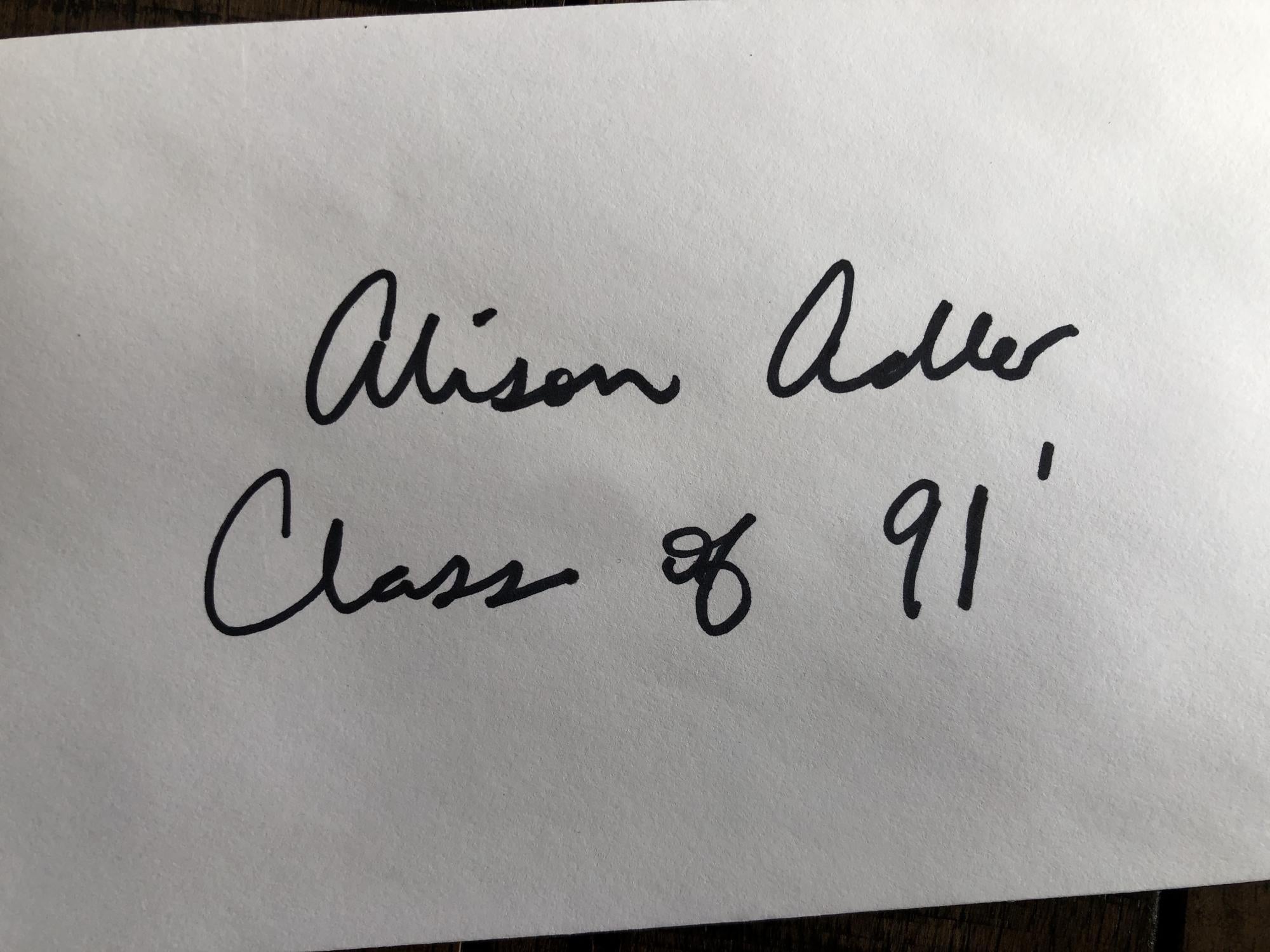 Handwriting on paper