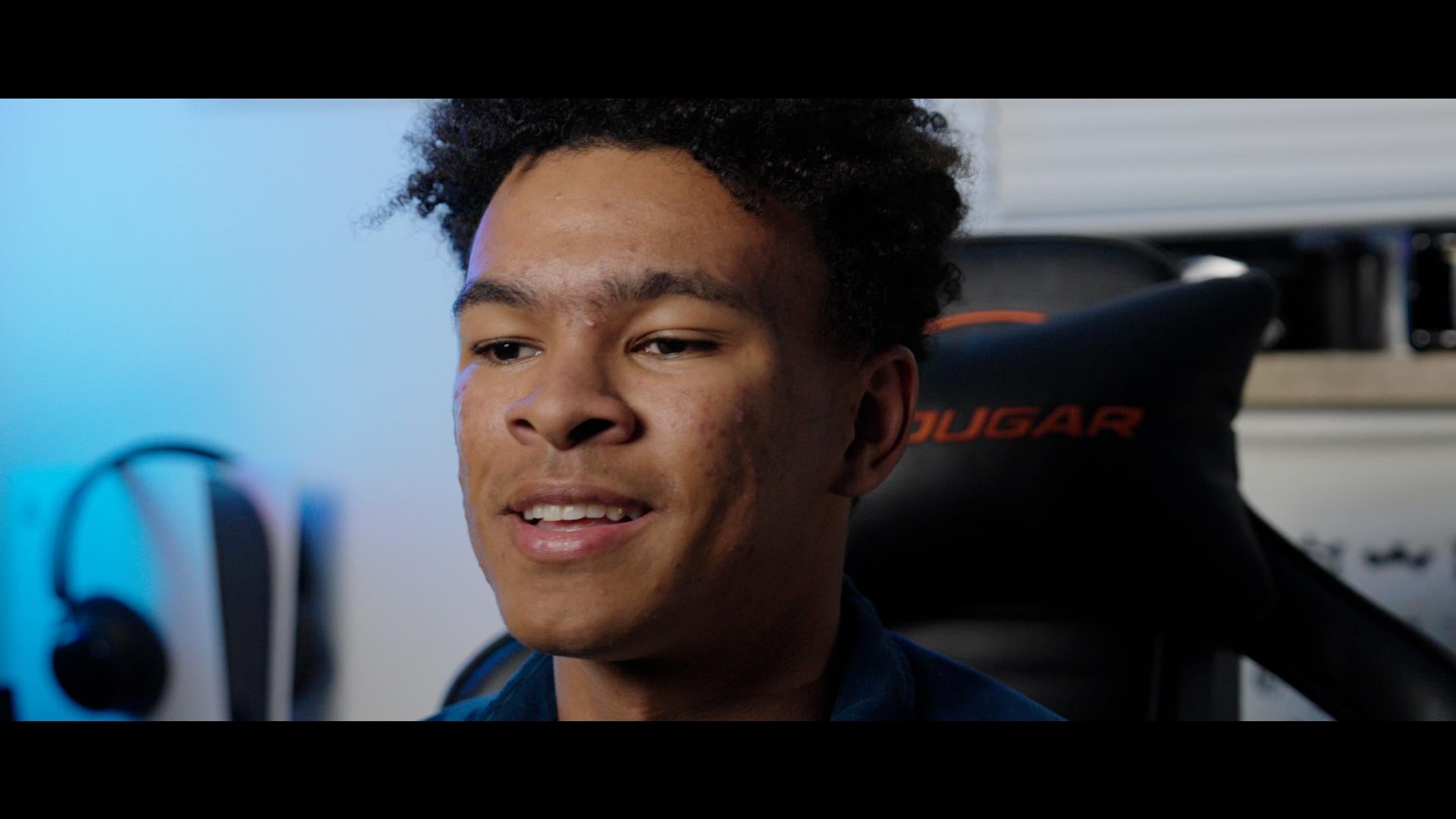 Forrest Mondlane (subject) Interview close up