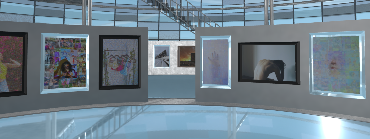VR art gallery screenshot