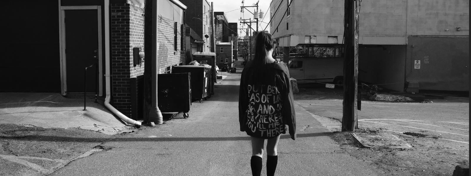 girl walking down the street