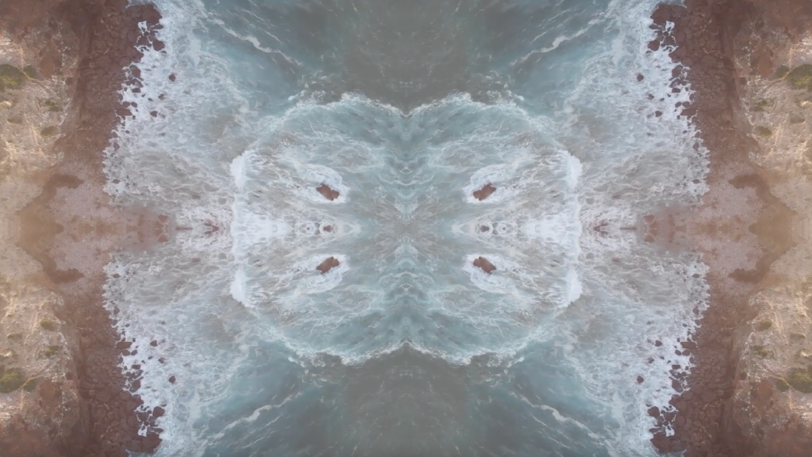Image of snow terrain kaleidoscope 
