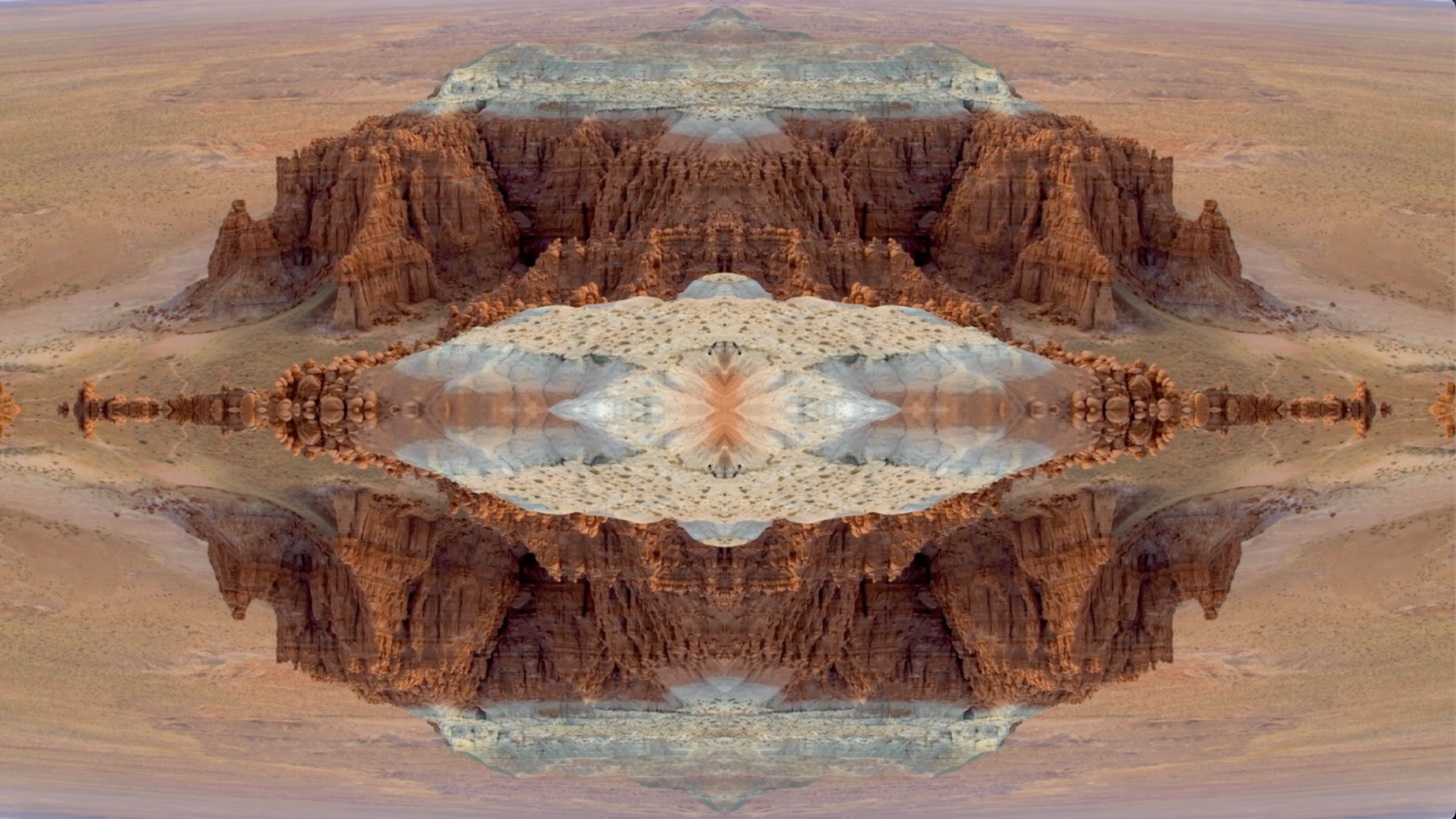 Image of desert terrain kaleidoscope 