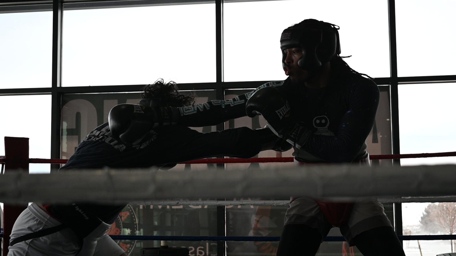 Sparring action