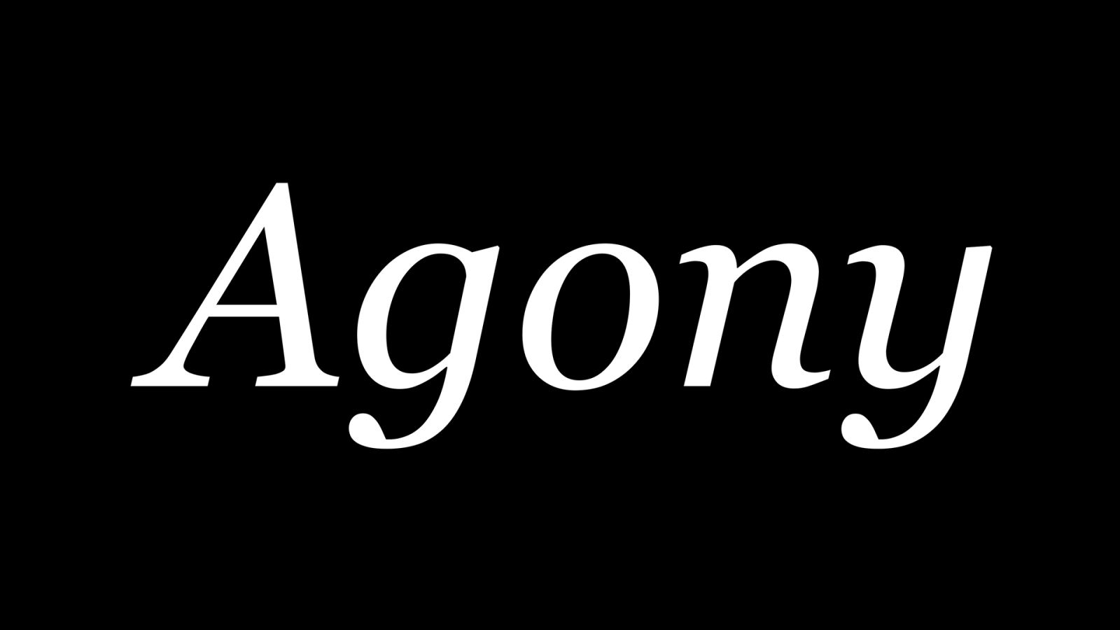 The word Agony