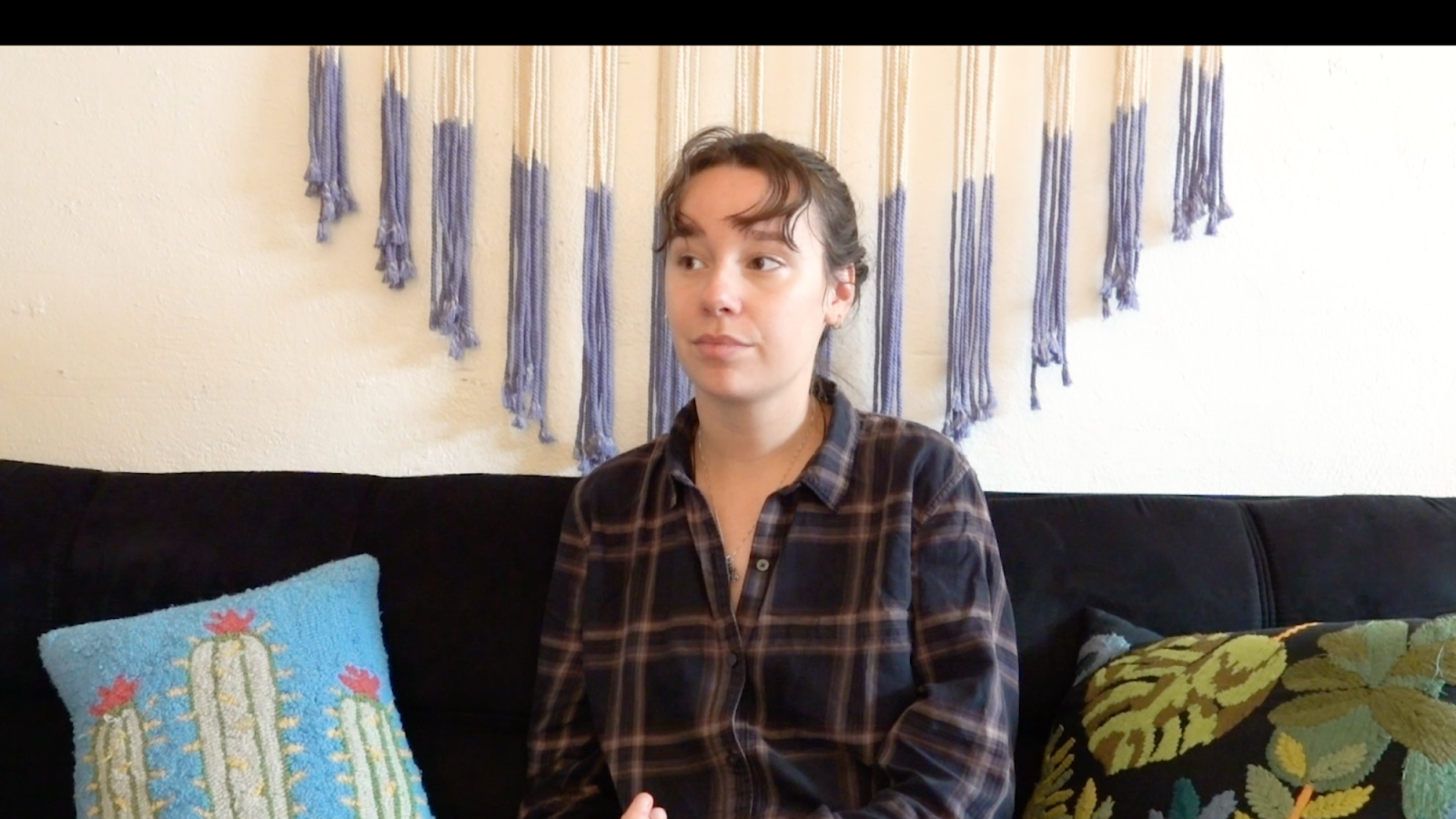 Filmmaker Katie Faith speaking about woman’s rage in her room