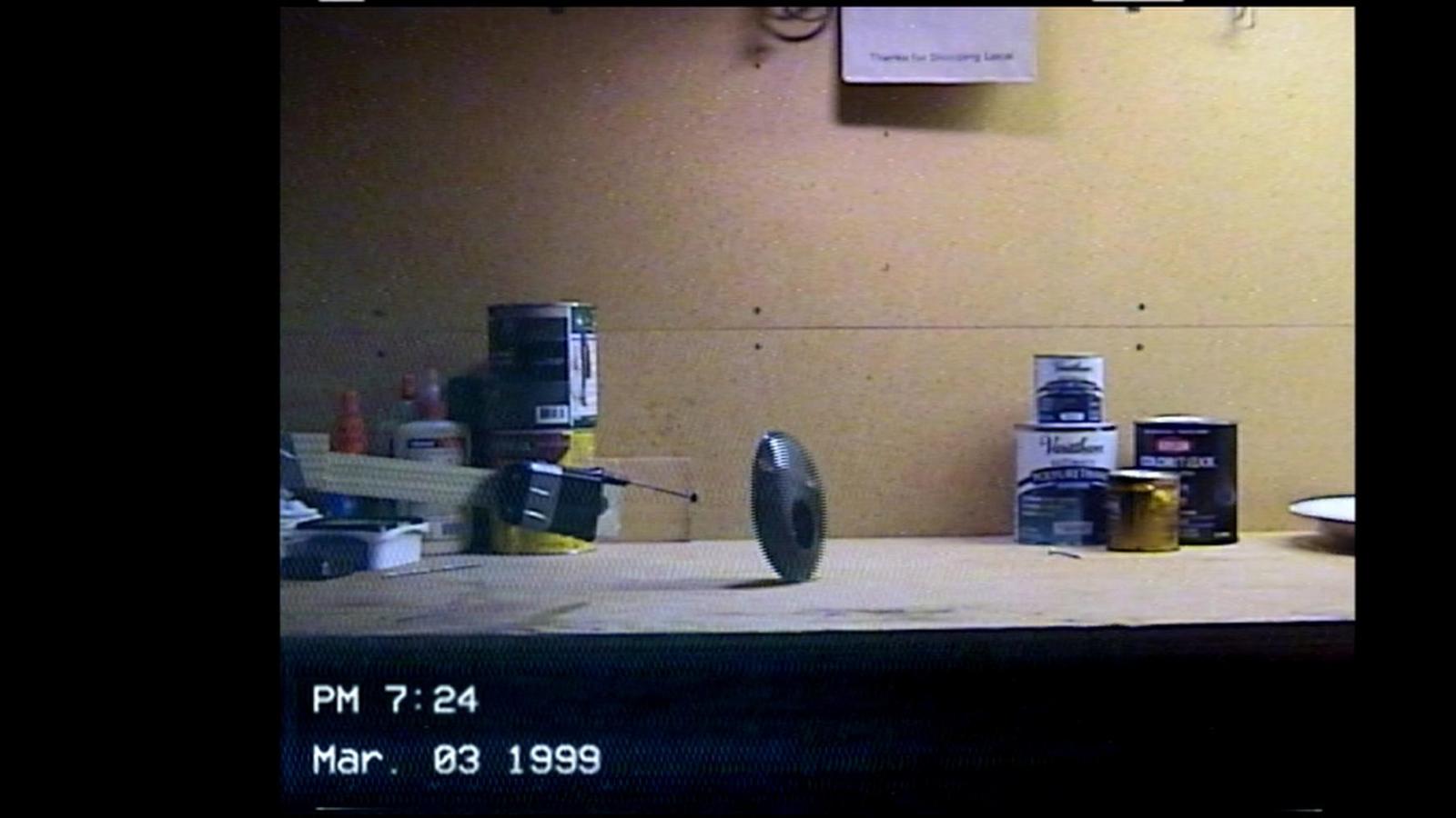 An old home video tape of a mysterious object