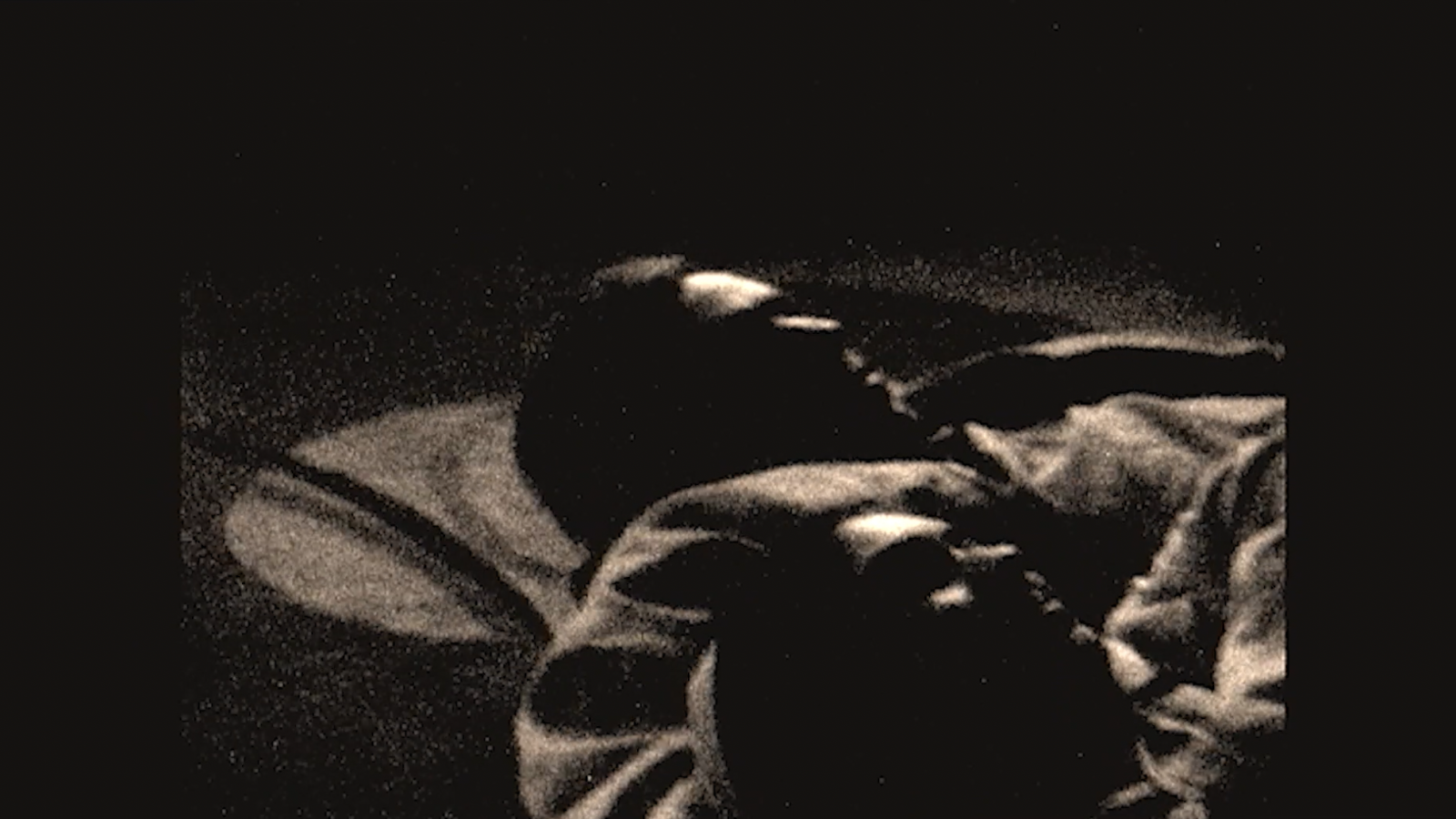 Protagonist and girlfriend (black & white super 8)