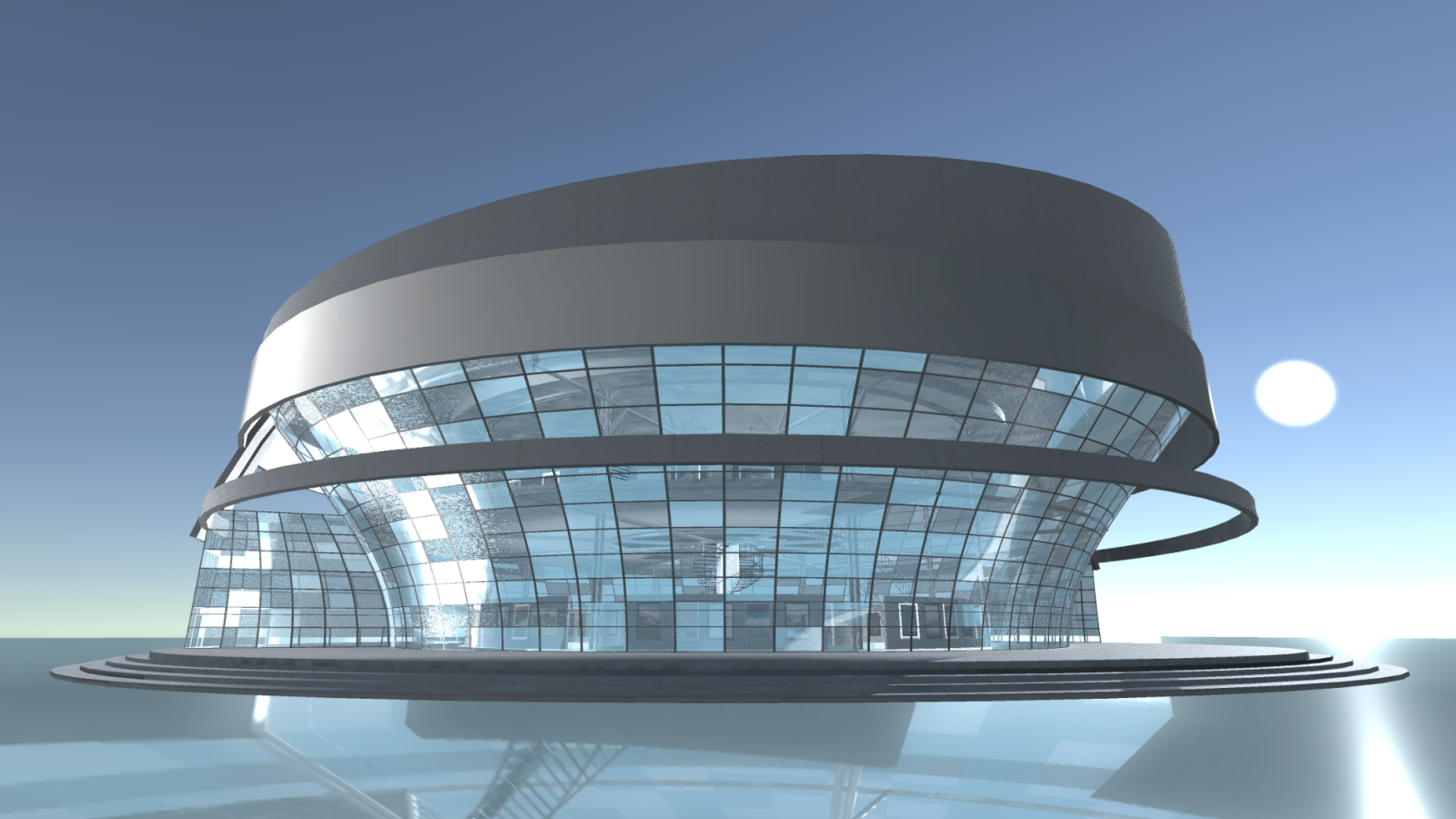 Virtual art gallery that showcases photography. View from the exterior.
