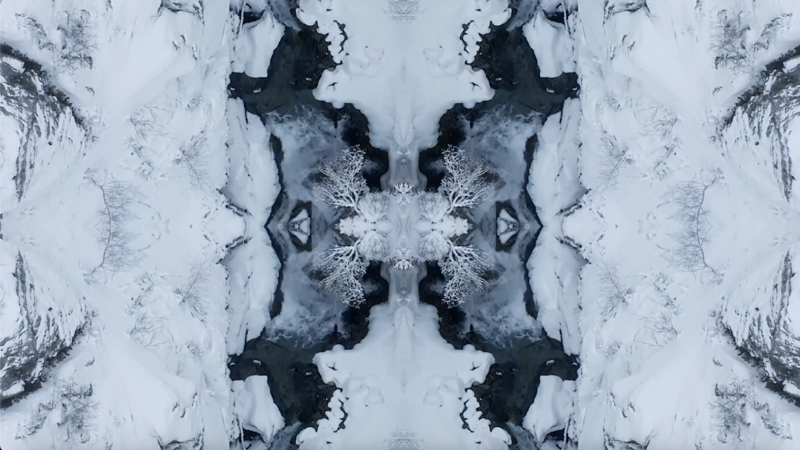  Image of snow terrain kaleidoscope 