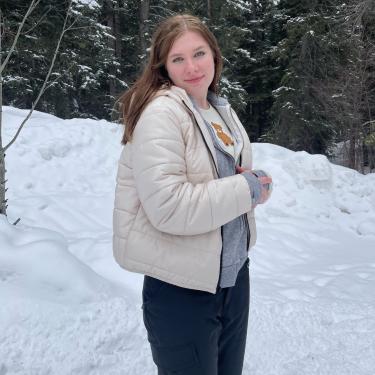 Natalie Standing in Forest