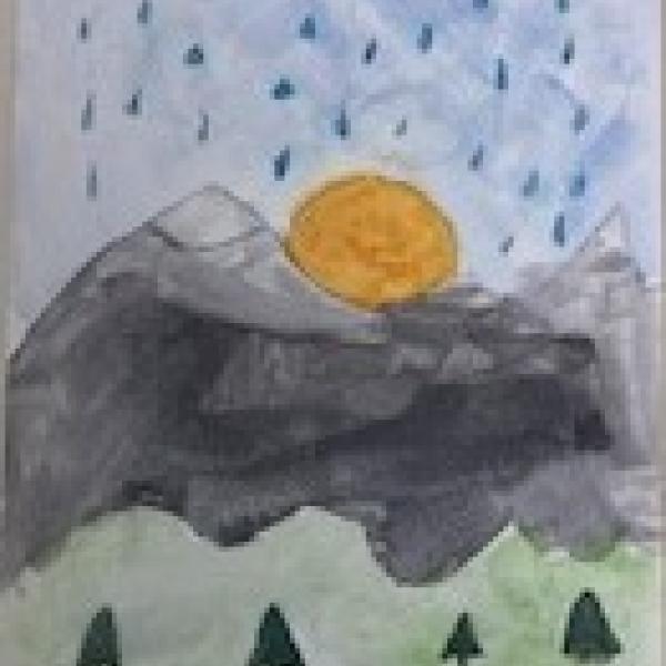 solid liquid and gas landscape