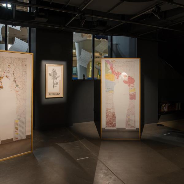 Erika Osborne, Selected works from “Mapping Bodily Connections” series, Digital prints & graphite on paper