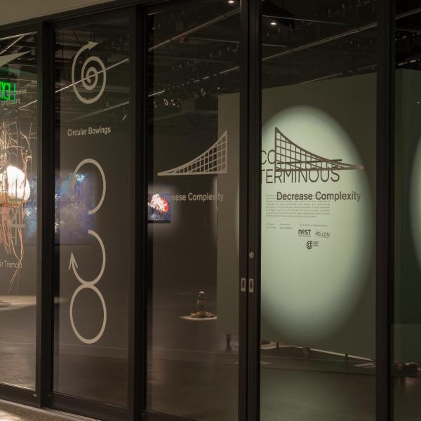 Raven Chacon, The Journey of the Horizontal People (with the Kronos Quartet), 8:00m, sound composition, 2016 (with 2020 onsite vinyl rendering of the score)