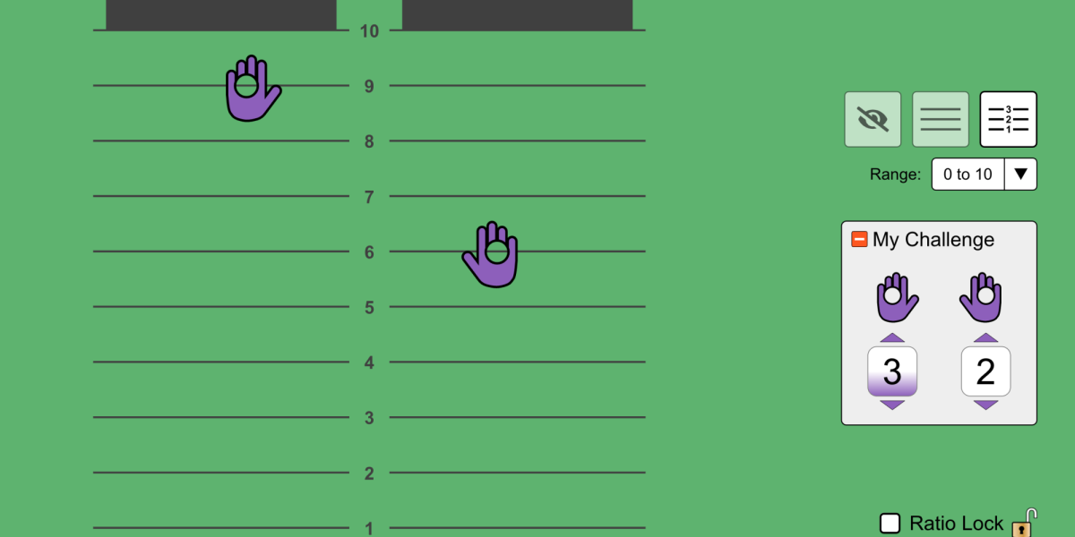 Screen shot of Ratio and Proportion Simulation