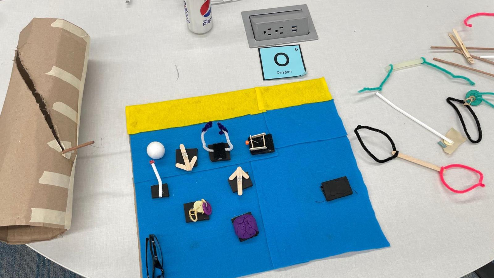 Prototypes on a table.