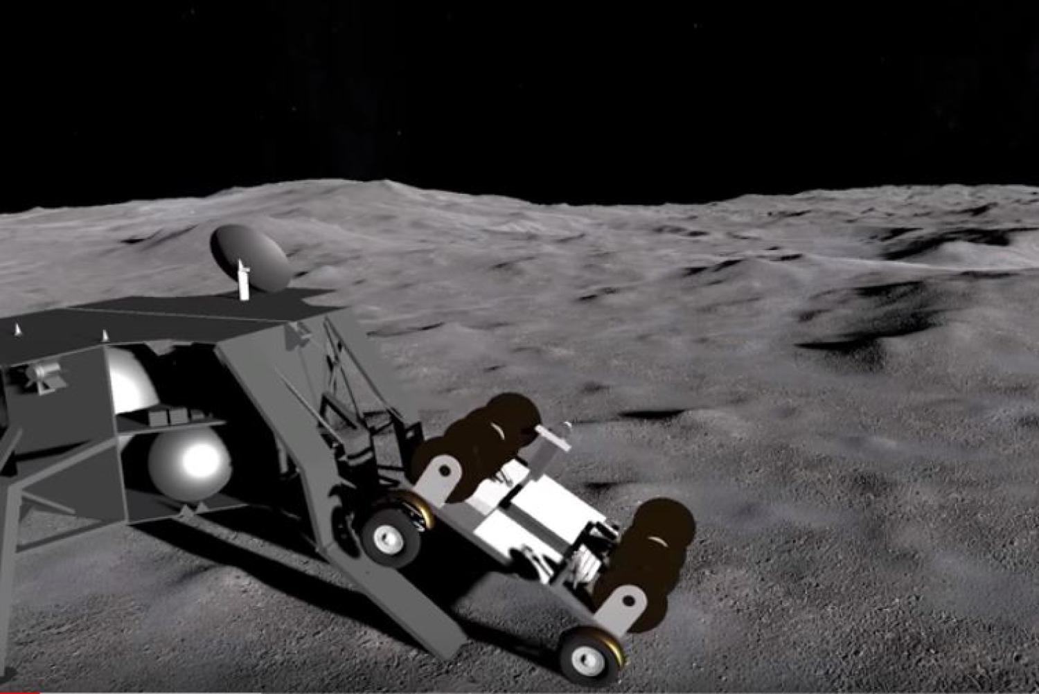 The Far Side Of The Moon Is The Perfect Place For a Radio Telescope artist illustration