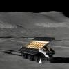 Robot lays out an antenna on the lunar surface. Credit- Lunar Resources