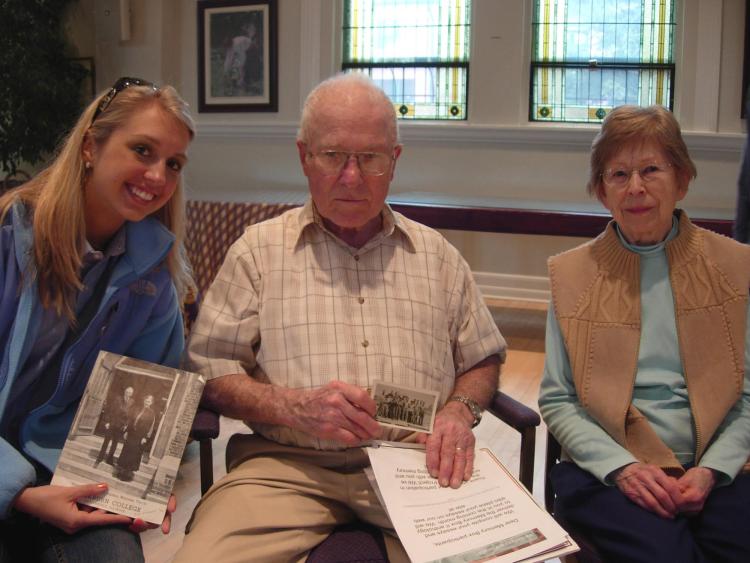 Ed with Caroline Wilson and Alice Hardy