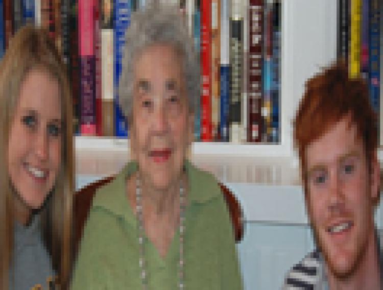 pearl and two students