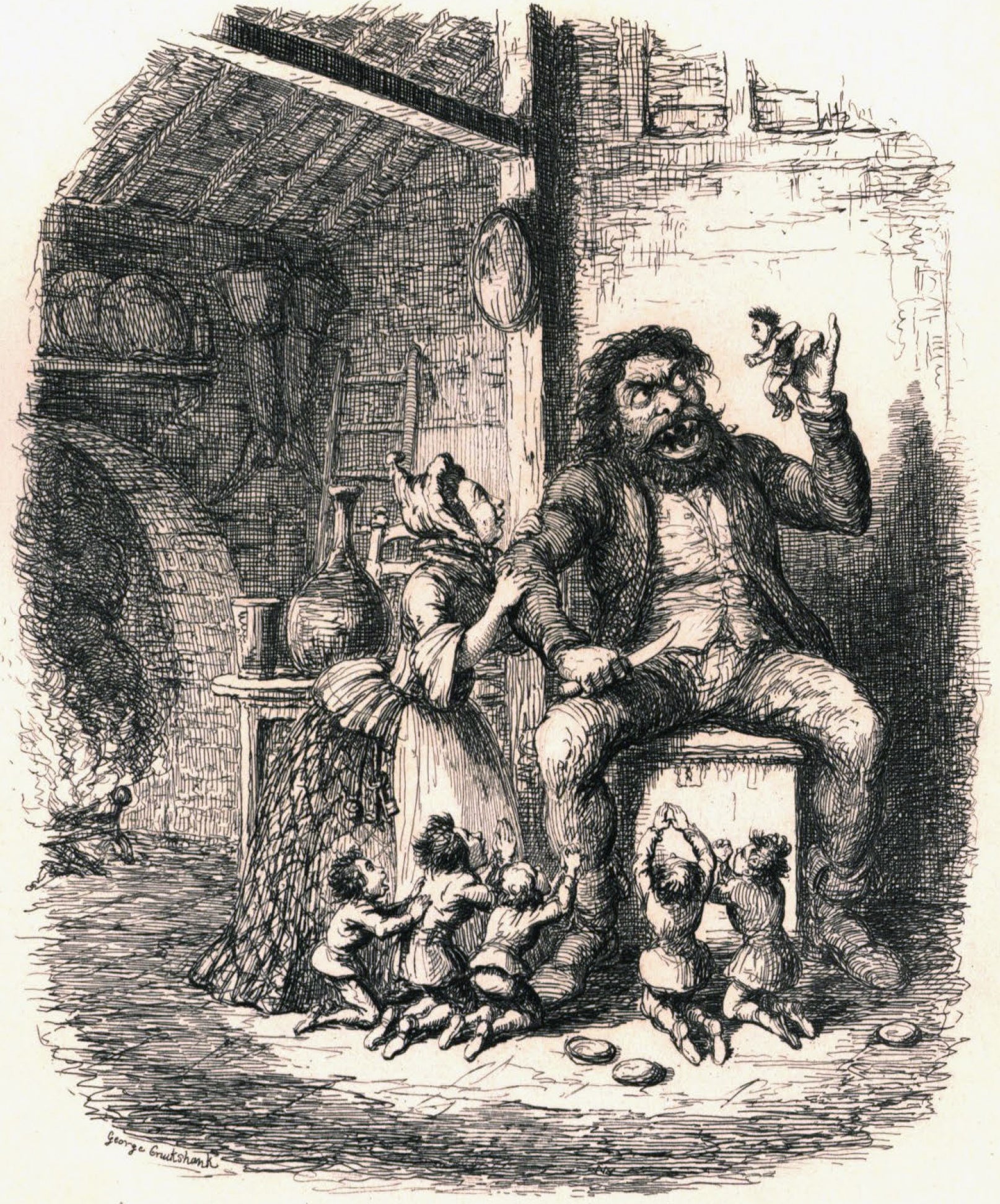 Livre Antique J.Y.A. Tales Of Other Days, Illustré Par George Cruikshank, 1830, édition Originale Anglaise