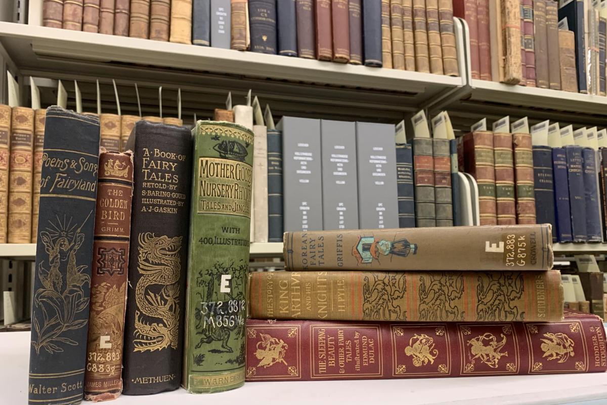 Fairy Tales Books in a Pile