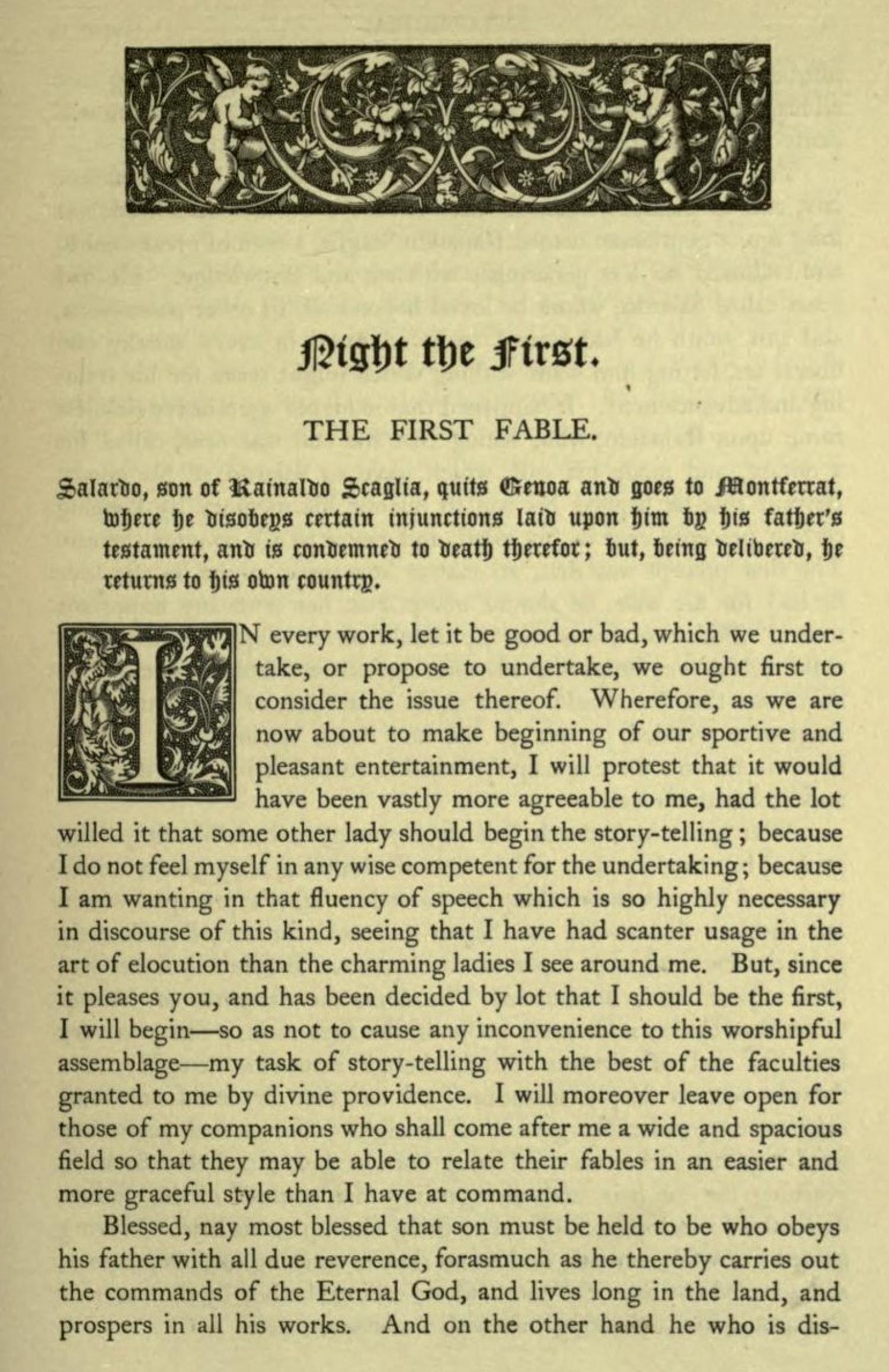 First page