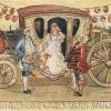 Cinderella leaving the carriage 