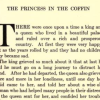 Screenshot of the first page of the tale, text only, "The princess in the Coffin".