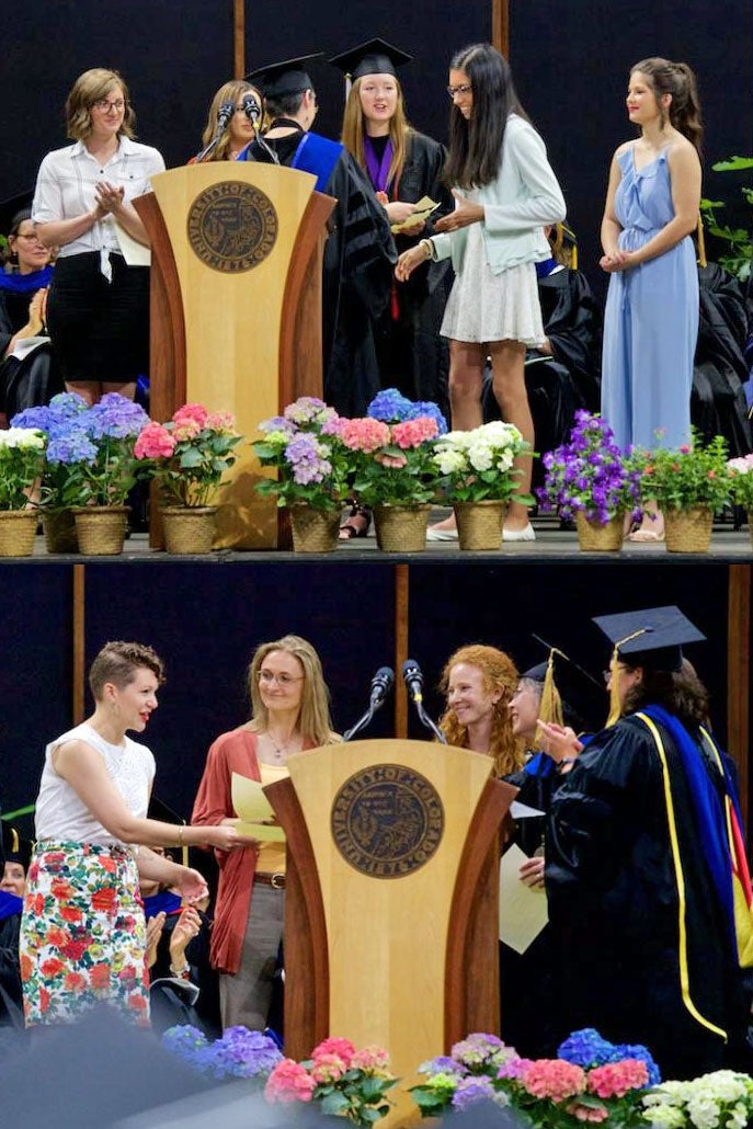 photo of undergrad and grad award winners