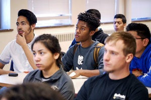 undergrads in classroom