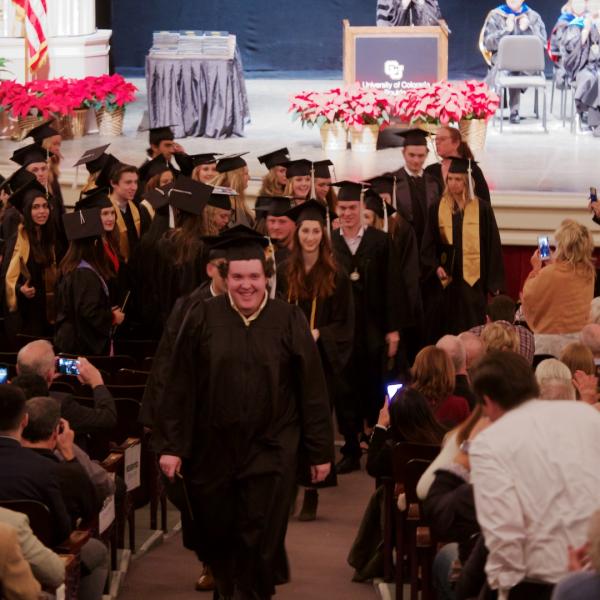 The recessional, led by this happy fellow
